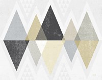 Mod Triangles II Archroma Fine Art Print