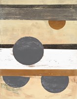 Stripes and Circles Neutral Fine Art Print