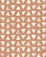 Mark Making Tile Pattern IV Rust Crop Fine Art Print