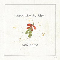 Christmas Cuties III - Naughty is the New Nice Framed Print