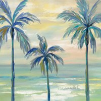 Marine Layer Palms Crop Fine Art Print