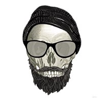 Hipster Skull II Fine Art Print