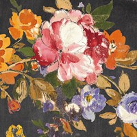 Summer Garden III Black Fine Art Print