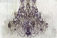 Plum Chandelier on White Fine Art Print