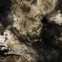 Gold Marbled Abstract II Fine Art Print