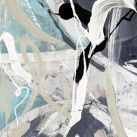 Tangled IV Teal Fine Art Print