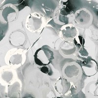 Teal Spatter II Fine Art Print