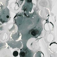 Teal Spatter IV Fine Art Print