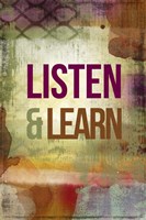 Listen & Learn Framed Print