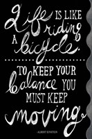 Riding a Bicycle Fine Art Print
