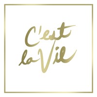 C'est La Vie Border Fine Art Print