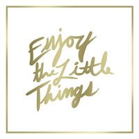 Enjoy the Little Things border Fine Art Print