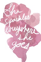 Watercoulours Pink Type III Fine Art Print