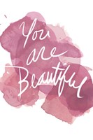 Watercoulours Pink Type IV Framed Print