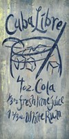 Cuba Libre Blue Fine Art Print
