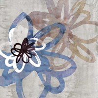 Scribbled Floral I Fine Art Print