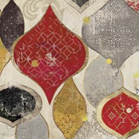 Red Motif I Framed Print