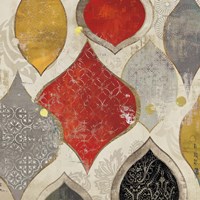 Red Motif II Framed Print