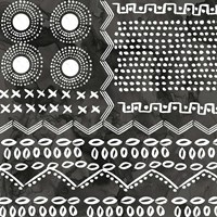 African IV  Black Version Framed Print