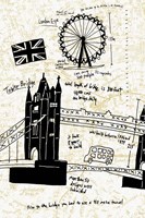 London Gold I Fine Art Print