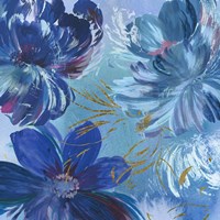 Midnight Floral I Framed Print