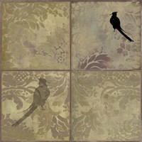 Damask Birds Fine Art Print