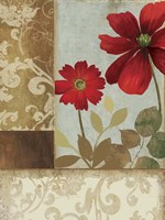 Floral Damask II Framed Print