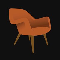 Mid Century Chair II Fine Art Print