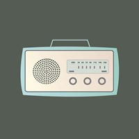 MCM Radio I Framed Print