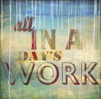 All in a Day's Work Fine Art Print