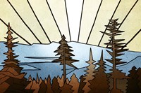 Geometric Trees Fine Art Print