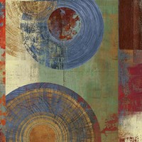 Oribis Blue on Green Fine Art Print