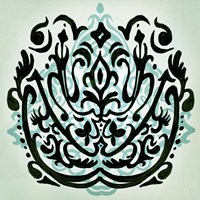 Ornamental Navy Pattern I Fine Art Print