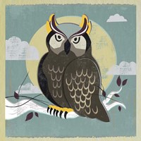 Perched Owl Fine Art Print