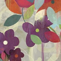 Graphitti Flower I Framed Print