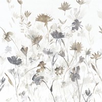Garden Shadows III on White Fine Art Print