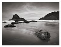 Indian Beach II with Border Fine Art Print