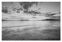 Samish Bay Sunset II BW with border Fine Art Print