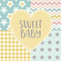 Baby Quilt I Sweet Baby Yellow Fine Art Print