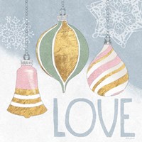 Pastel Christmas III Framed Print