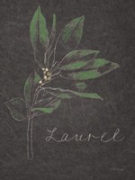 Chalkboard Christmas Greenery I Framed Print