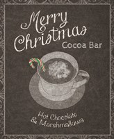 Chalkboard Christmas Signs IV Framed Print