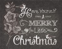 Chalkboard Christmas Sayings V Fine Art Print