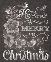 Chalkboard Christmas Sayings II Framed Print
