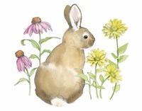 Wildflower Bunnies I Fine Art Print