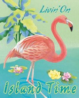 Island Time Flamingo II Fine Art Print