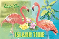 Island Time Flamingo I Bright Fine Art Print
