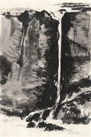 Sumi Waterfall View III Framed Print