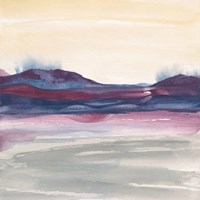 Purple Rock Dawn I Framed Print