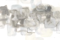 Neutral Stacking III White Fine Art Print